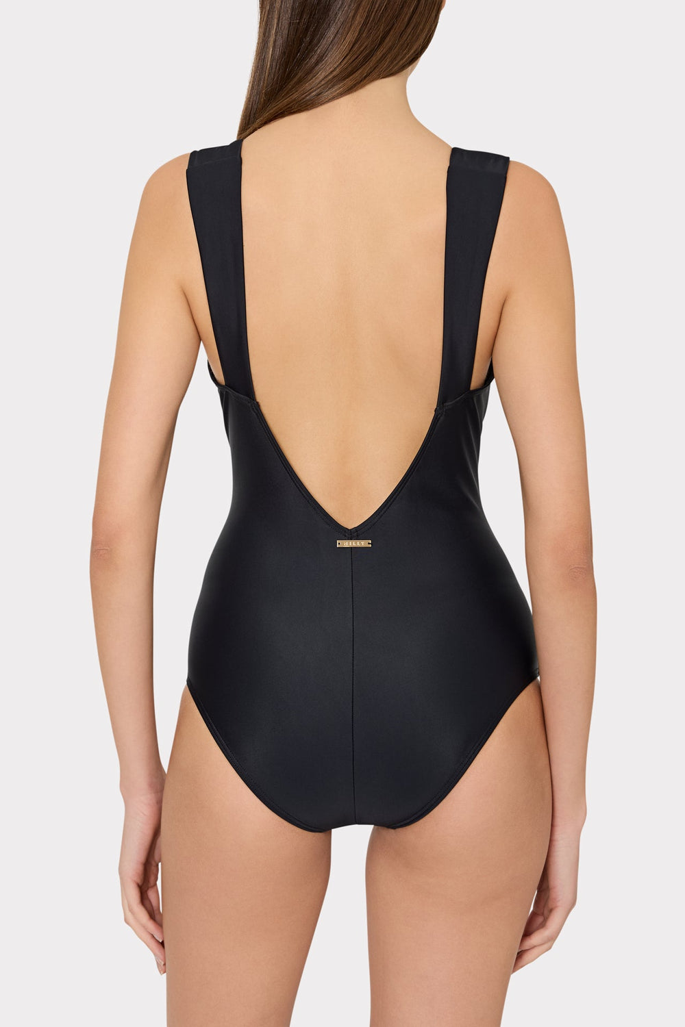 Gold Accent One Piece - Black