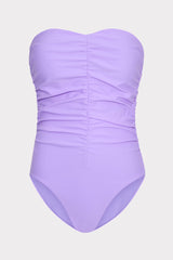 Solid Ruched One Piece - Lilac