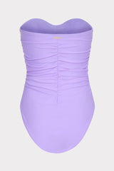Solid Ruched One Piece - Lilac