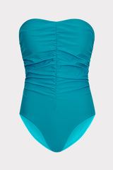 Solid Ruched One Piece - Sea Foam Green