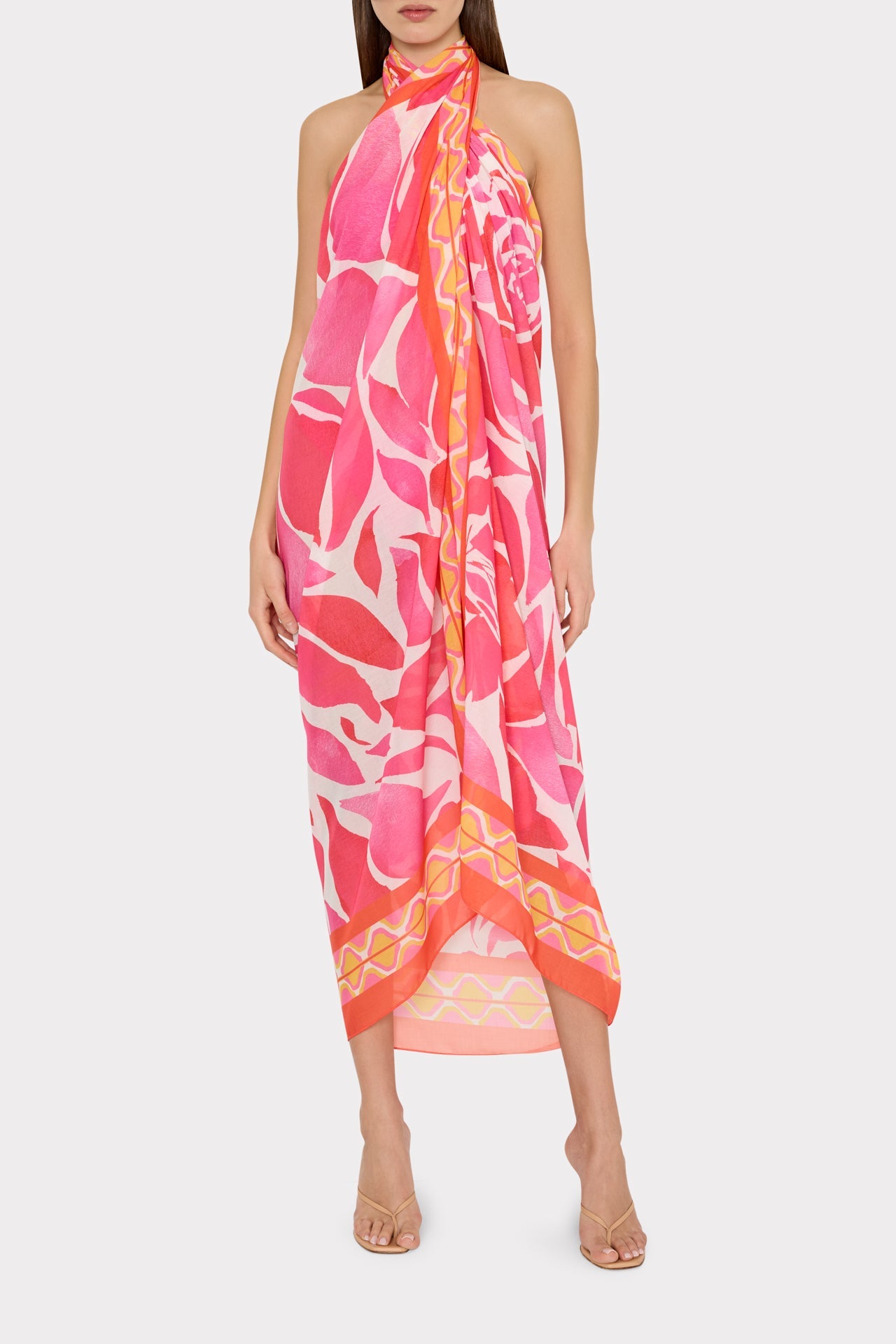 Dream Rose Sarong - Magenta Multi