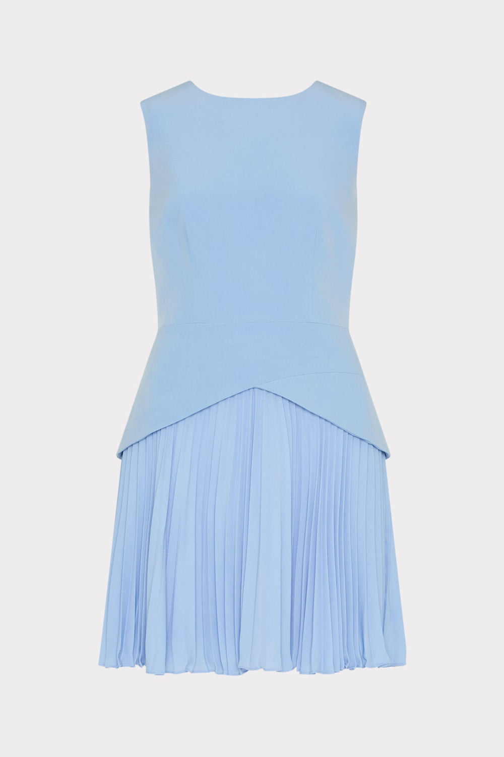 Haddy Pleated Mini Dress - Blue