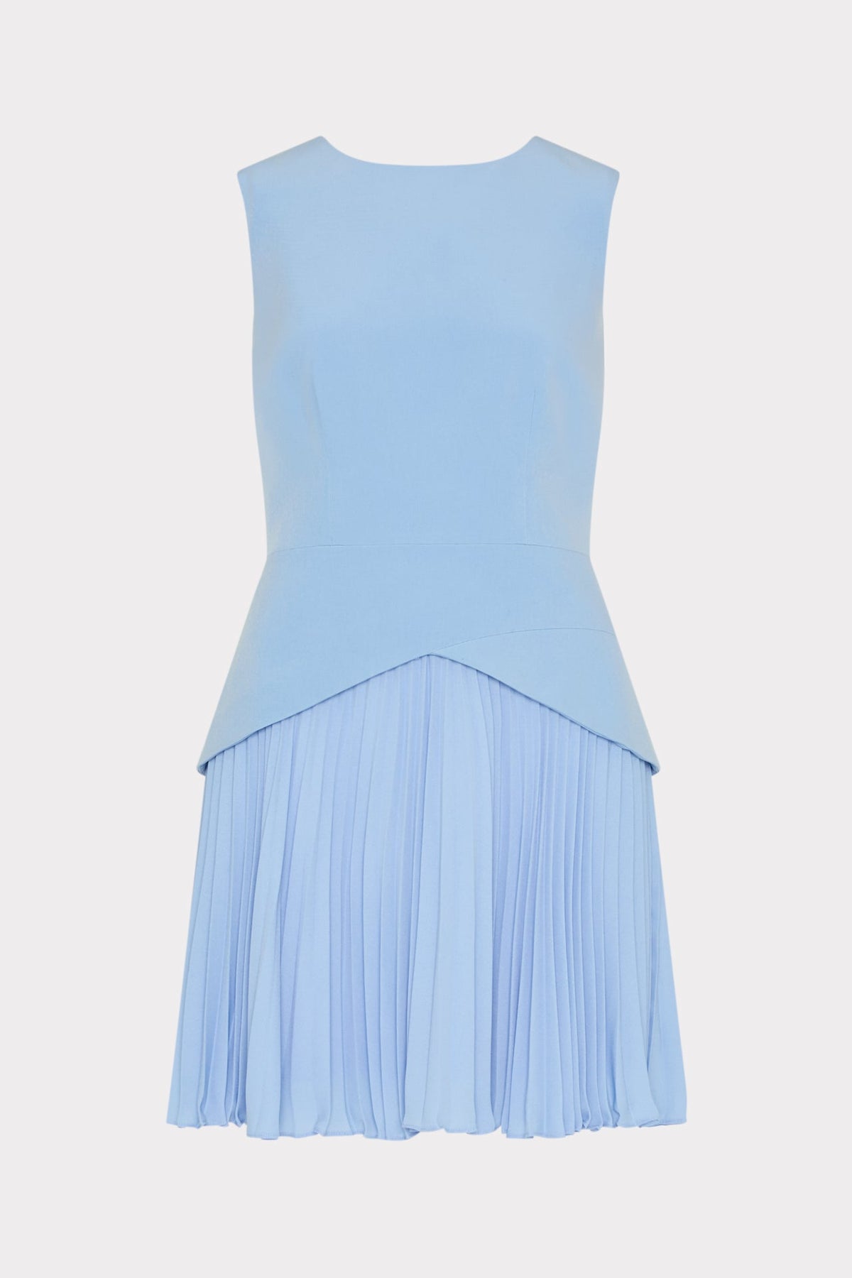 Haddy Pleated Mini Dress - Blue