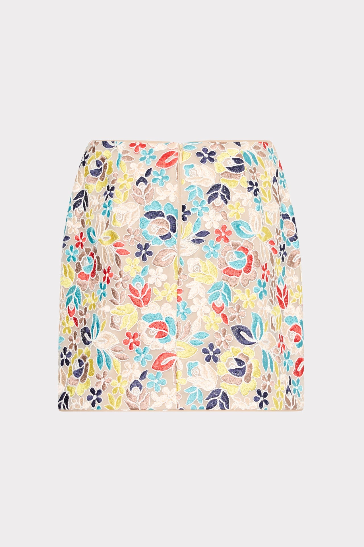 Printemps Lace Modern Mini Skirt - Yellow Multi