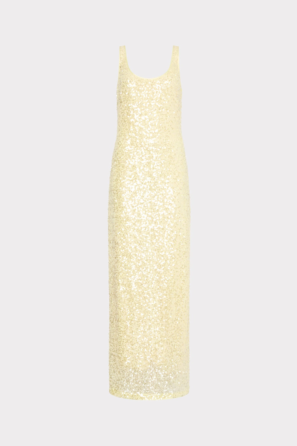 Tatum Stretch Sequins Maxi Dress - Yellow