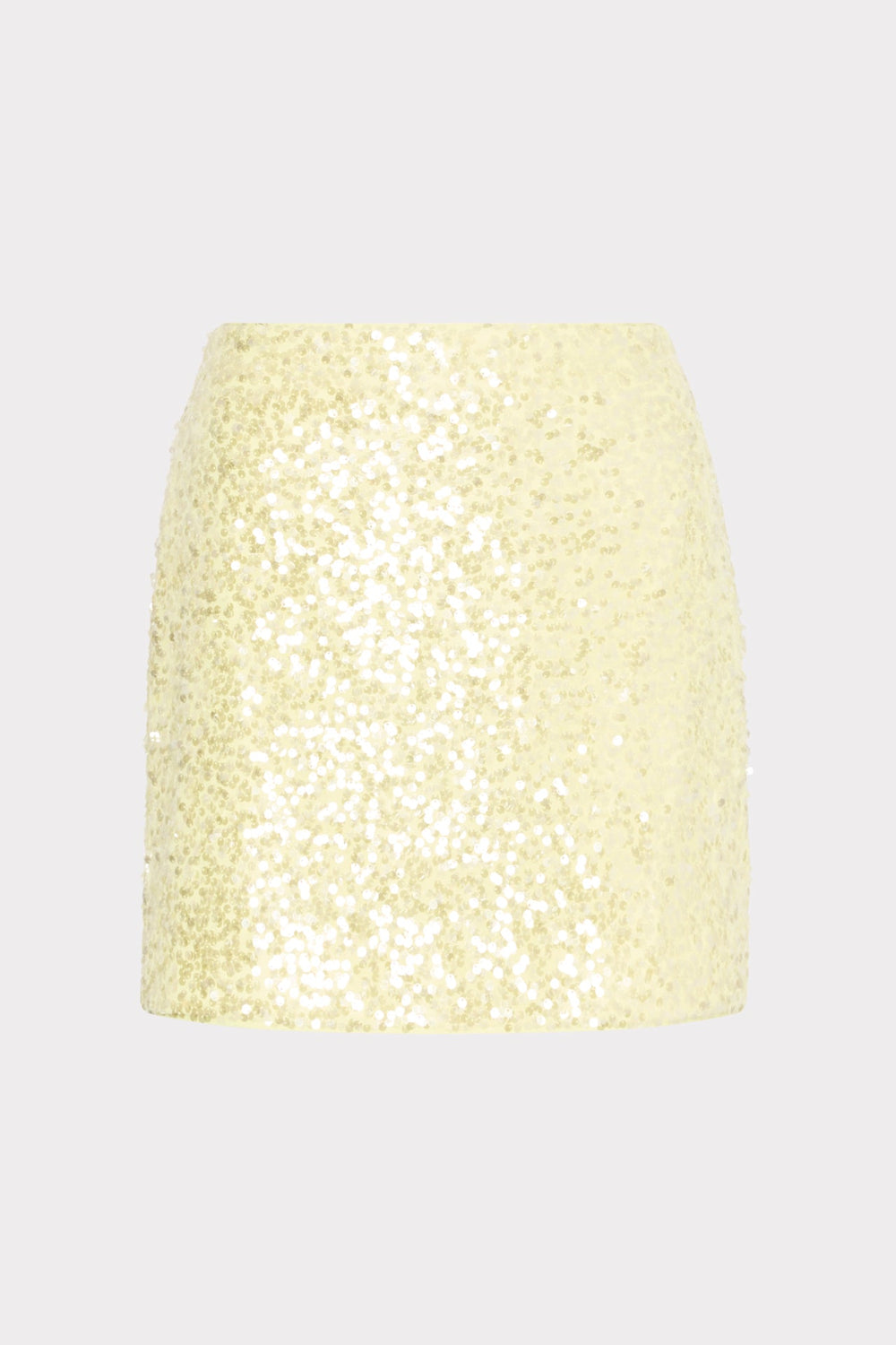 Modern Mini Stretch Sequin Skirt - Yellow