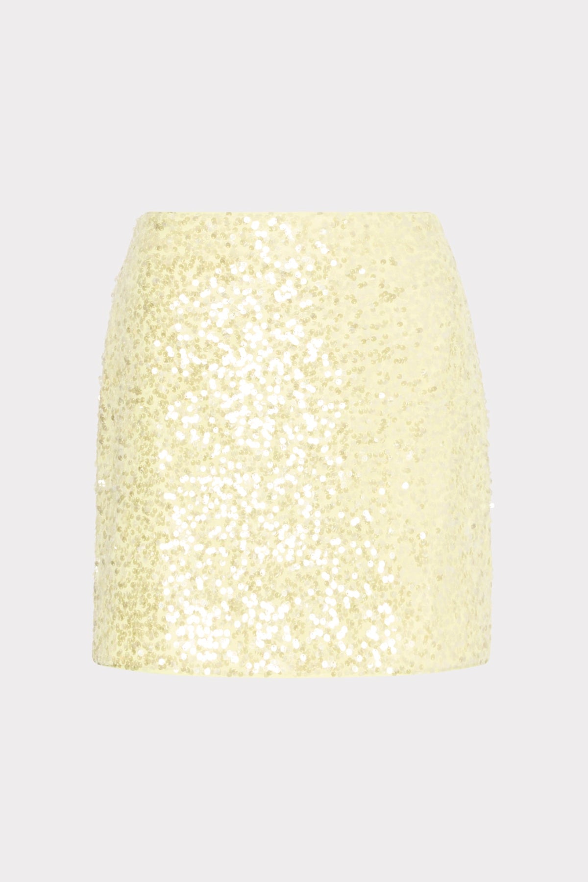 Modern Mini Stretch Sequin Skirt - Yellow