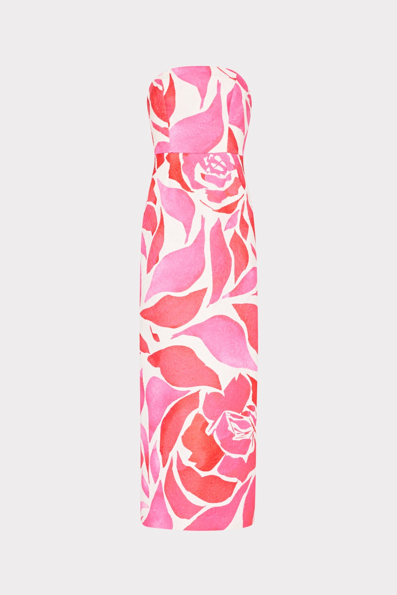 Orion Dream Rose Jacquard Dress - Magenta Multi