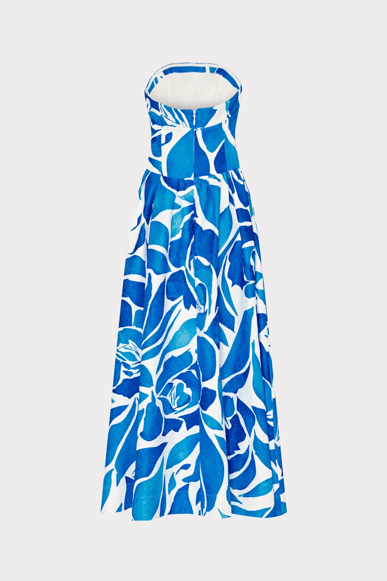 Dream Rose Jacquard Ballgown - Teal Blue Multi