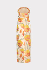 Orion Tulip Jacquard Dress - Yellow Multi