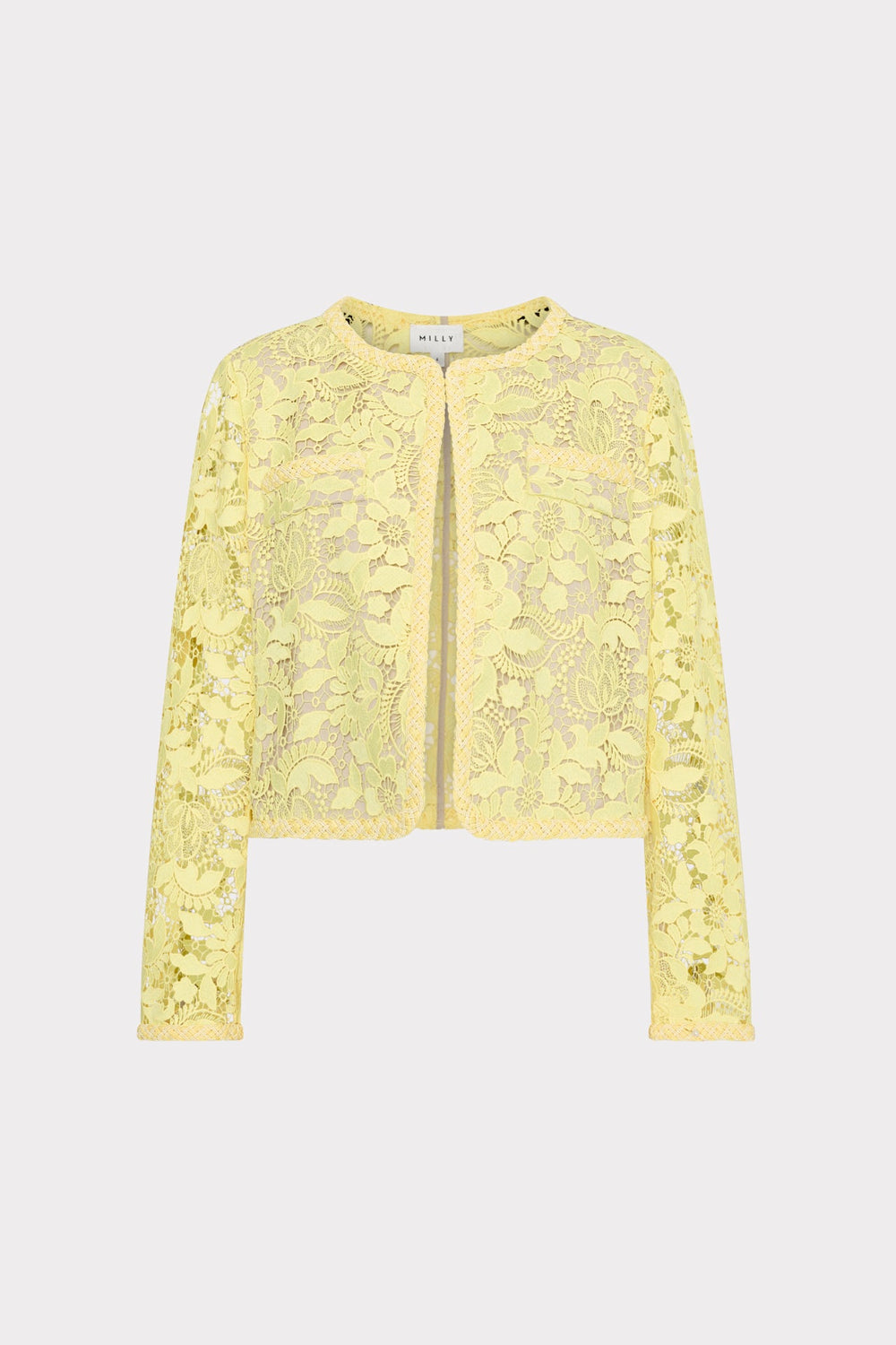 3D Garden Lace Jacket - Yellow
