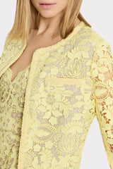 3D Garden Lace Jacket - Yellow
