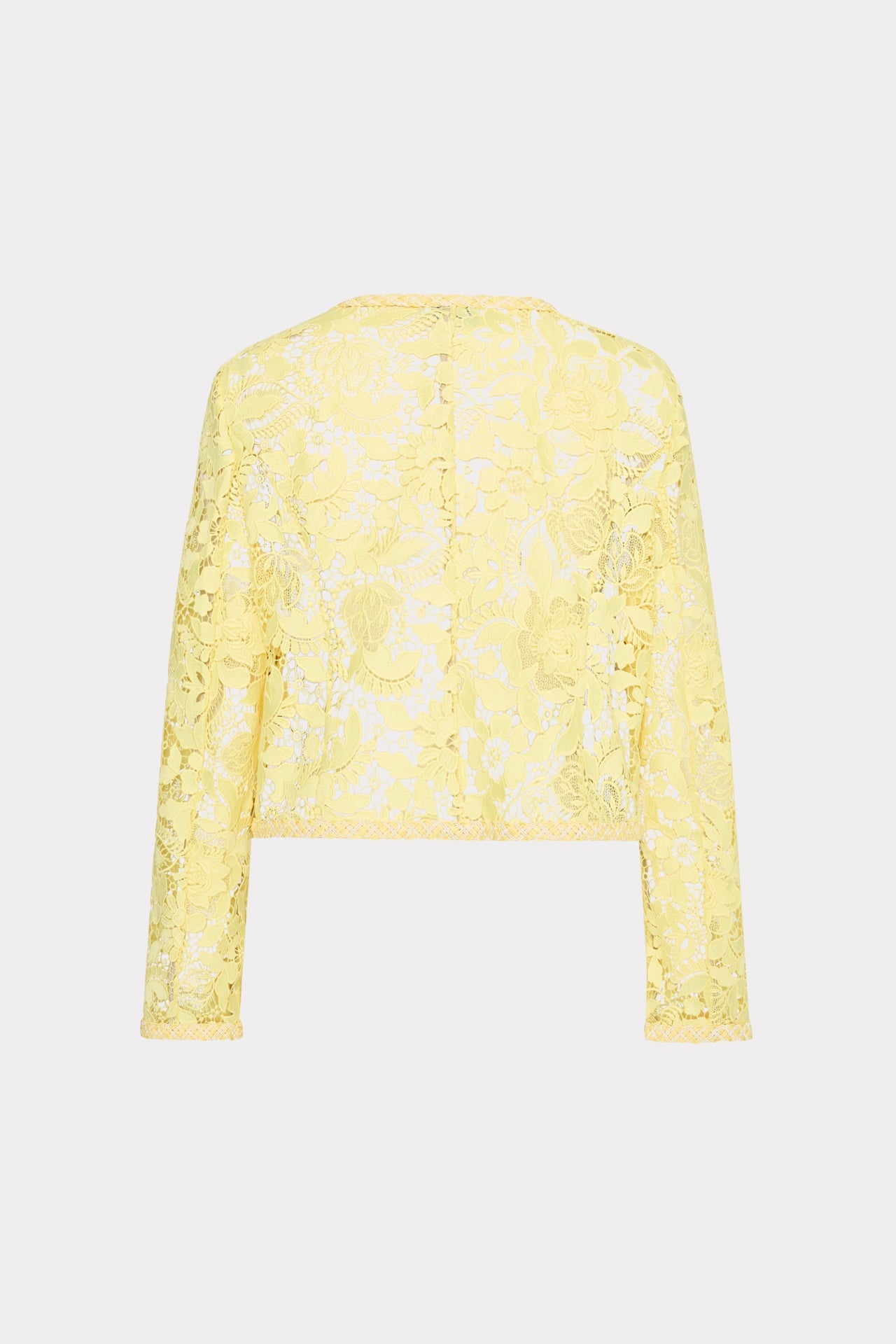 3D Garden Lace Jacket - Yellow