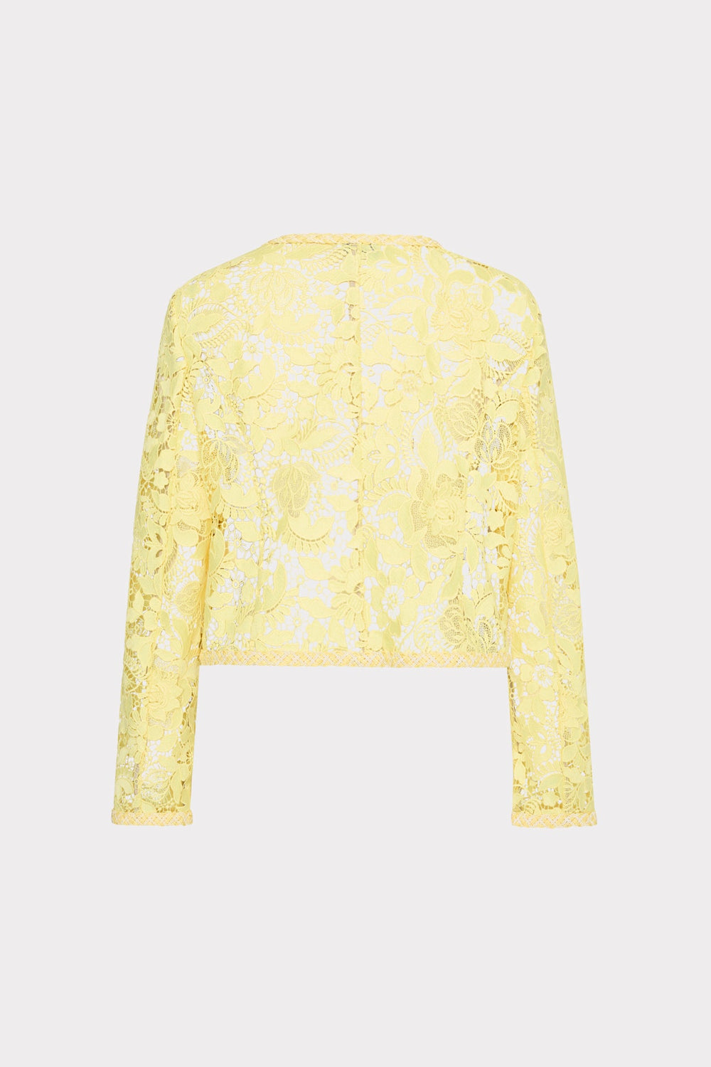 3D Garden Lace Jacket - Yellow