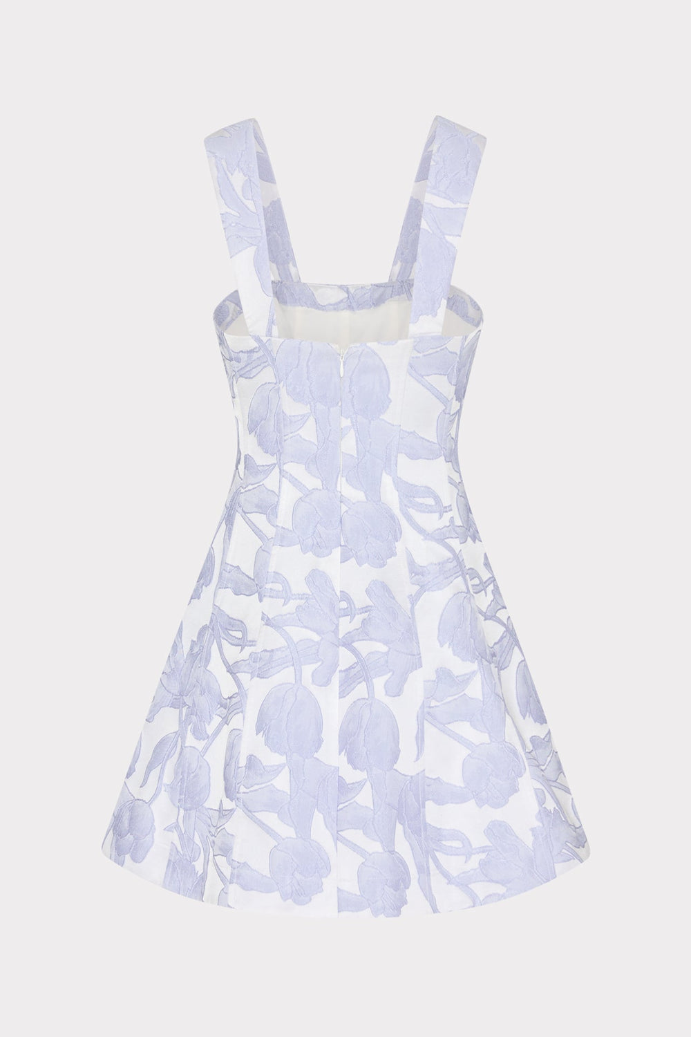 Tulip Jacquard Mini Dress - Periwinkle/Multi