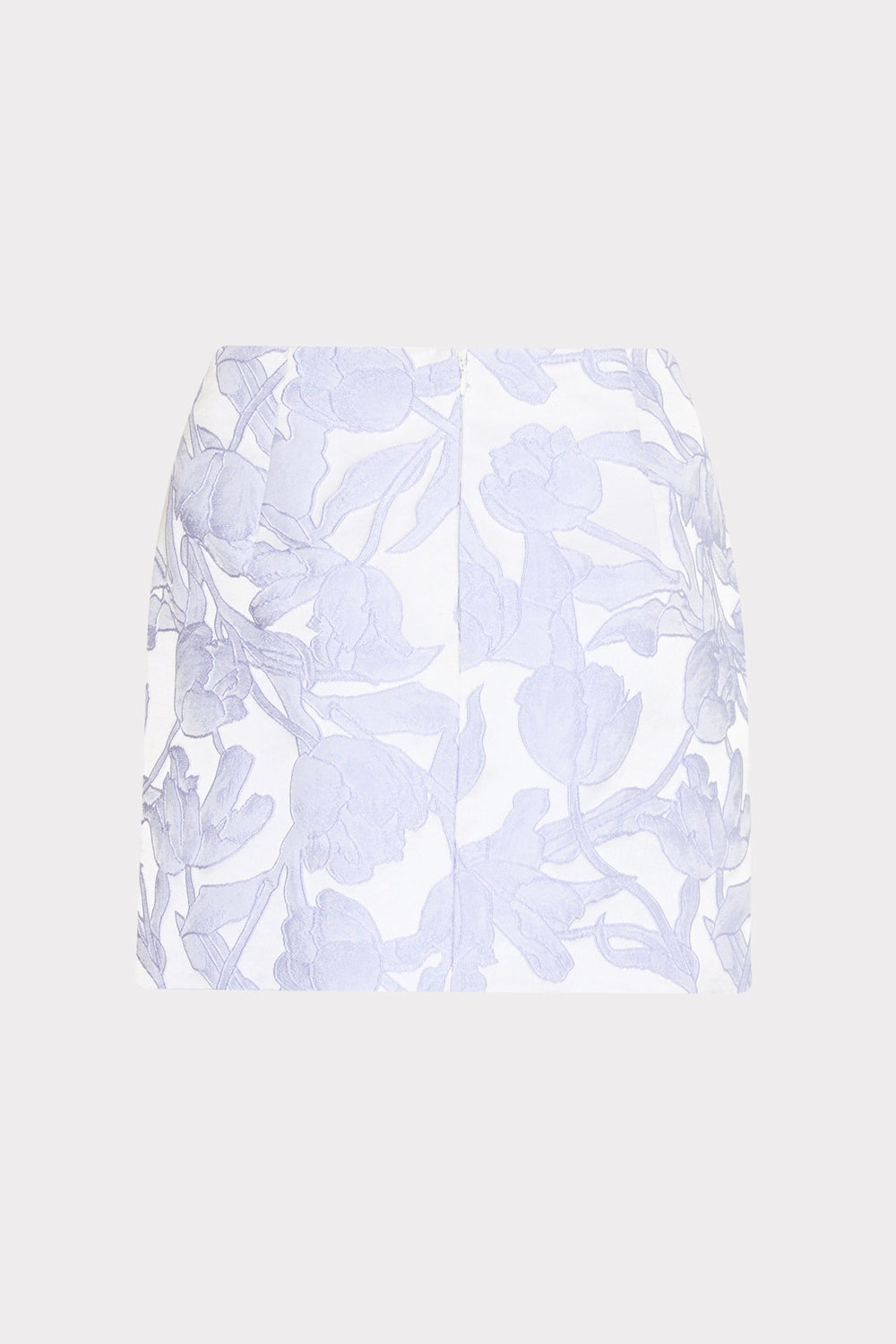 Tulip Jacquard Modern Mini Skirt - Periwinkle/Multi