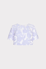 Tulip Jacquard Top - Periwinkle/Multi