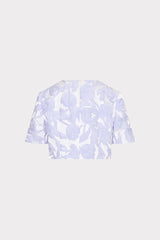 Tulip Jacquard Top - Periwinkle/Multi