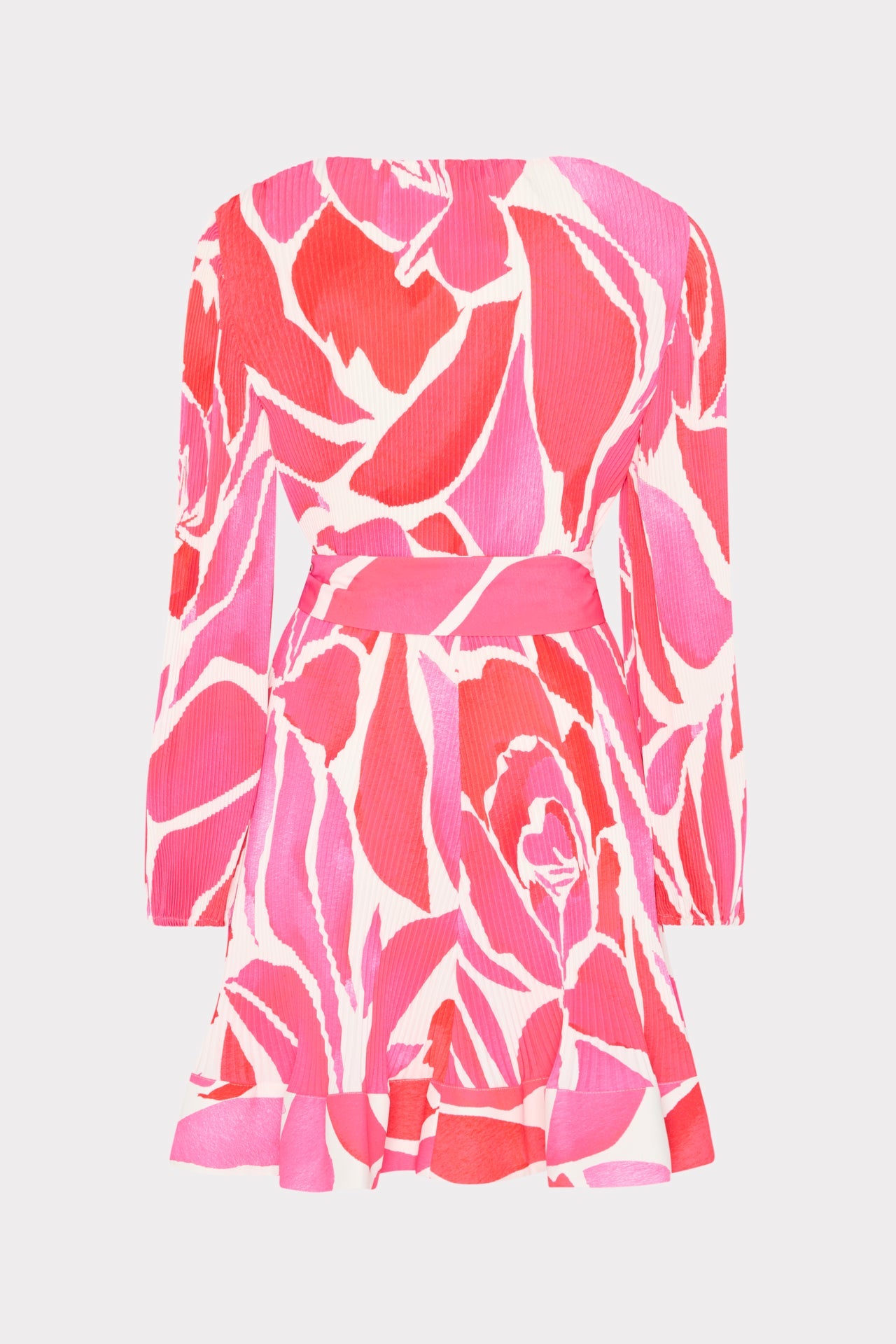 Liv Dream Rose Pleated Dress - Magenta Multi