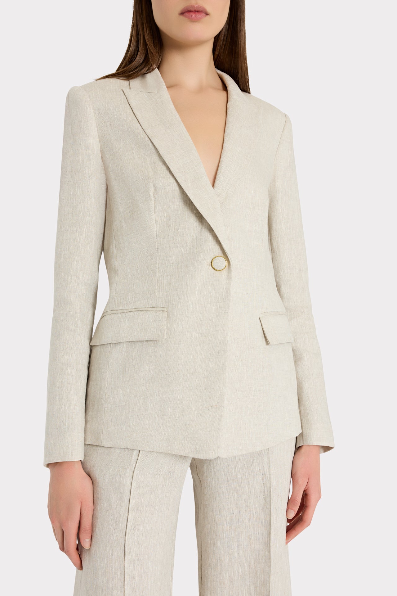 Alexa Linen Blazer - Natural