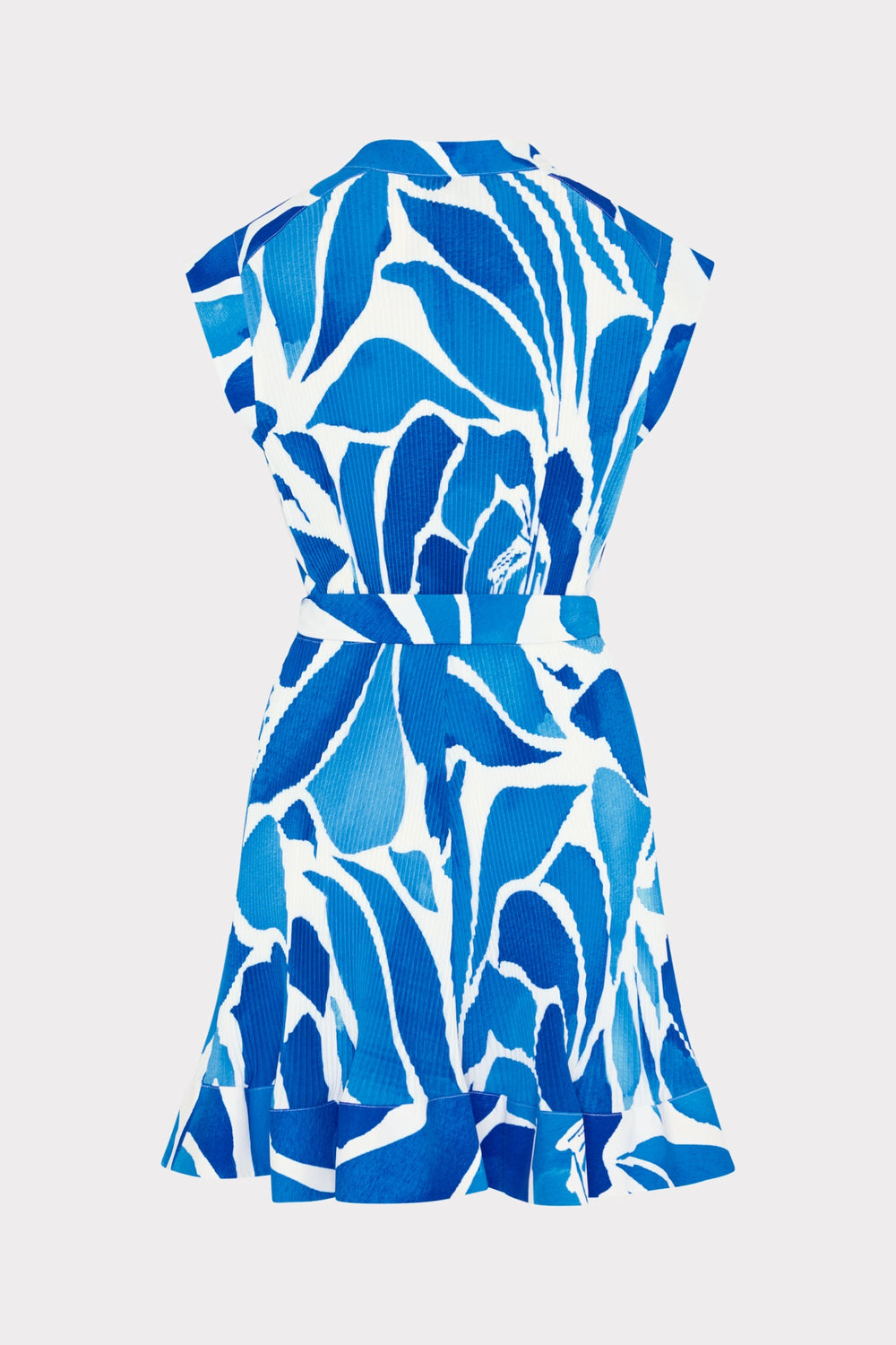 Joan Dream Rose Pleated Dress - Teal Blue Multi