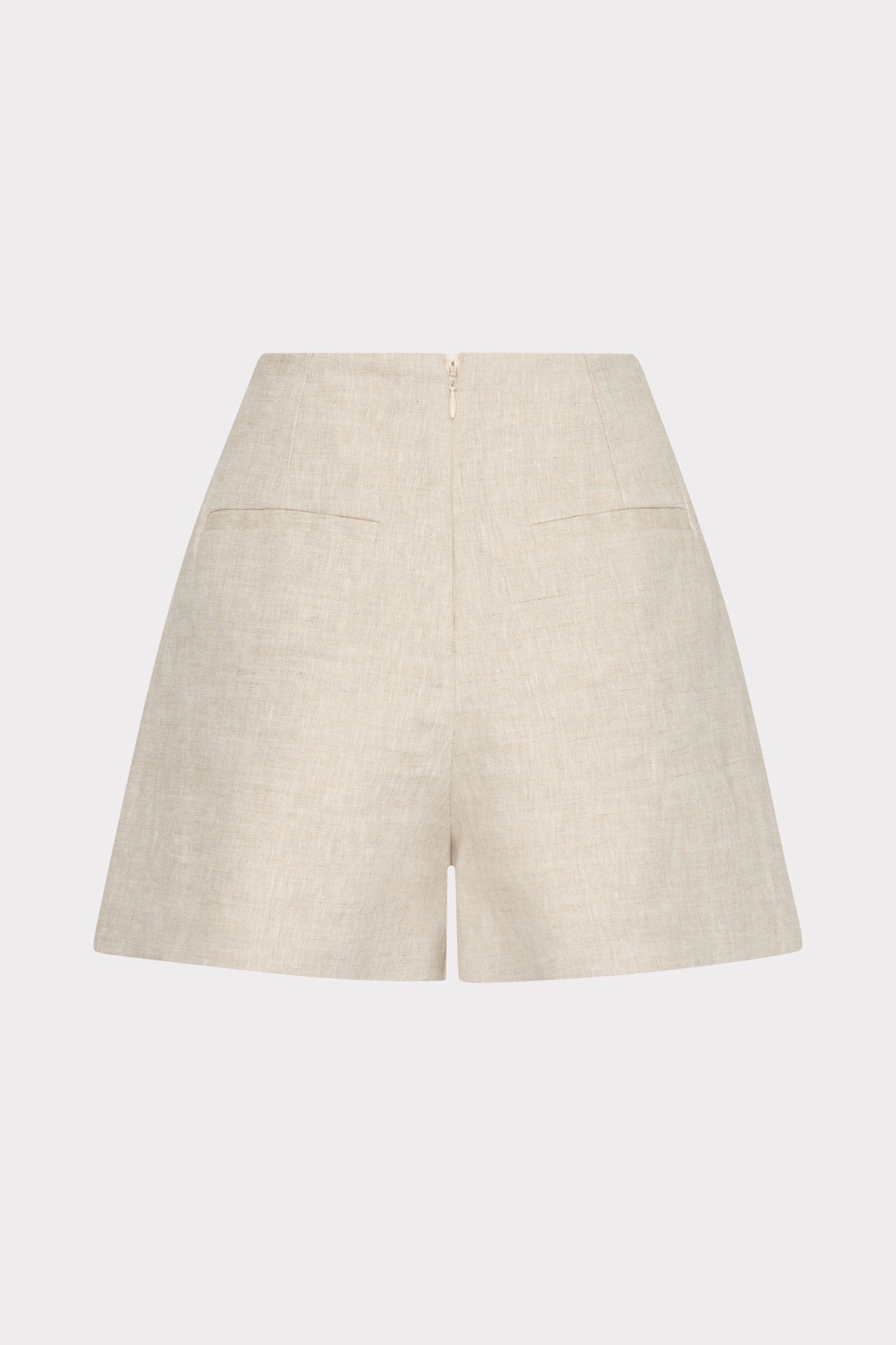Linen Pleated Shorts - Natural