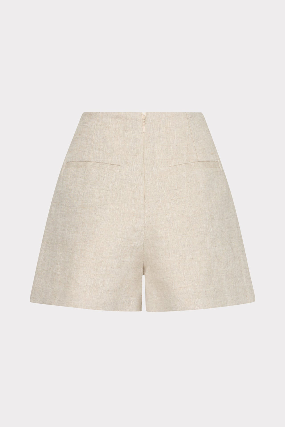 Linen Pleated Shorts - Natural