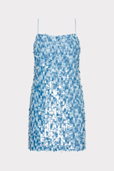 Colette Sequins Beaded Mini Dress - Blue Multi