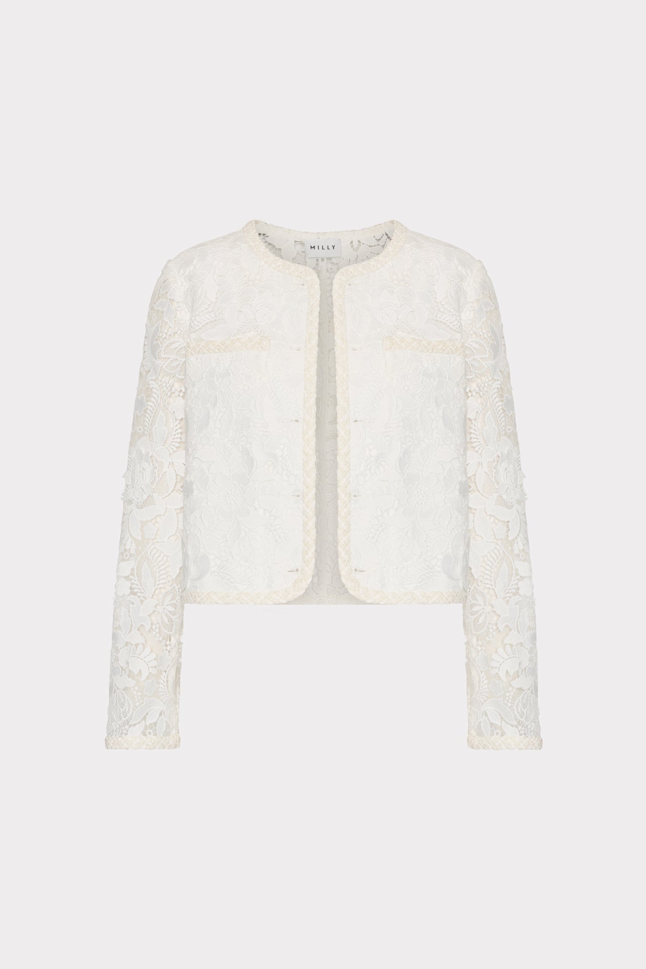 3D Garden Lace Jacket - White