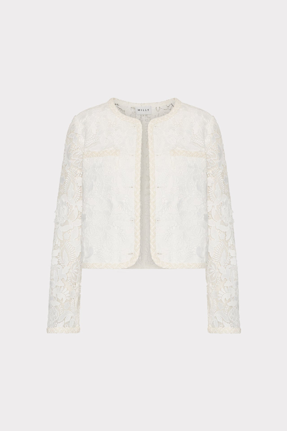 3D Garden Lace Jacket - White