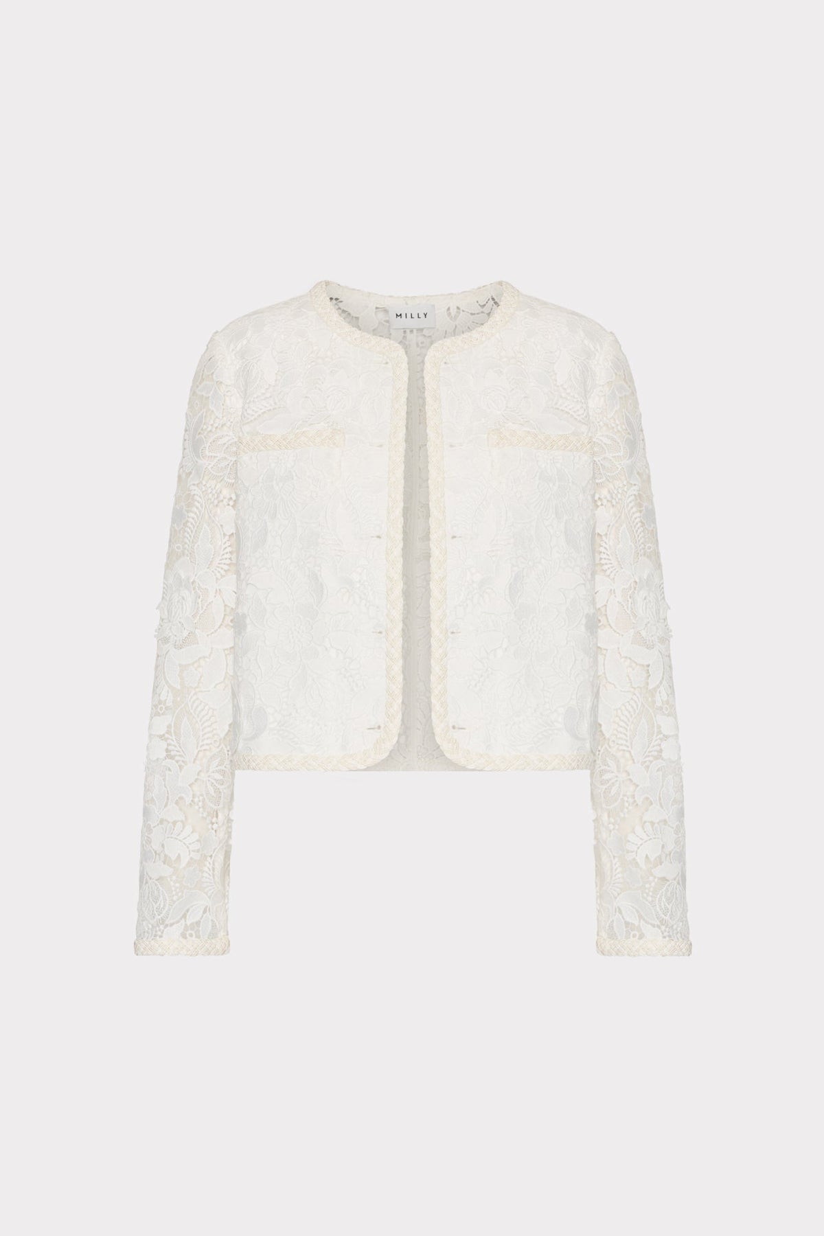 3D Garden Lace Jacket - White