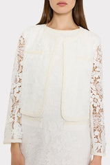 3D Garden Lace Jacket - White