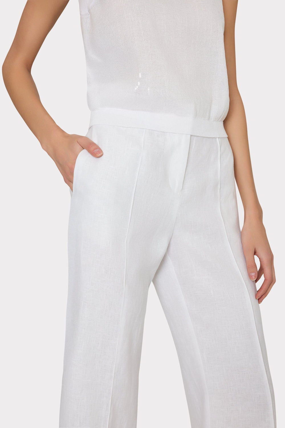Nash Linen Pants - White