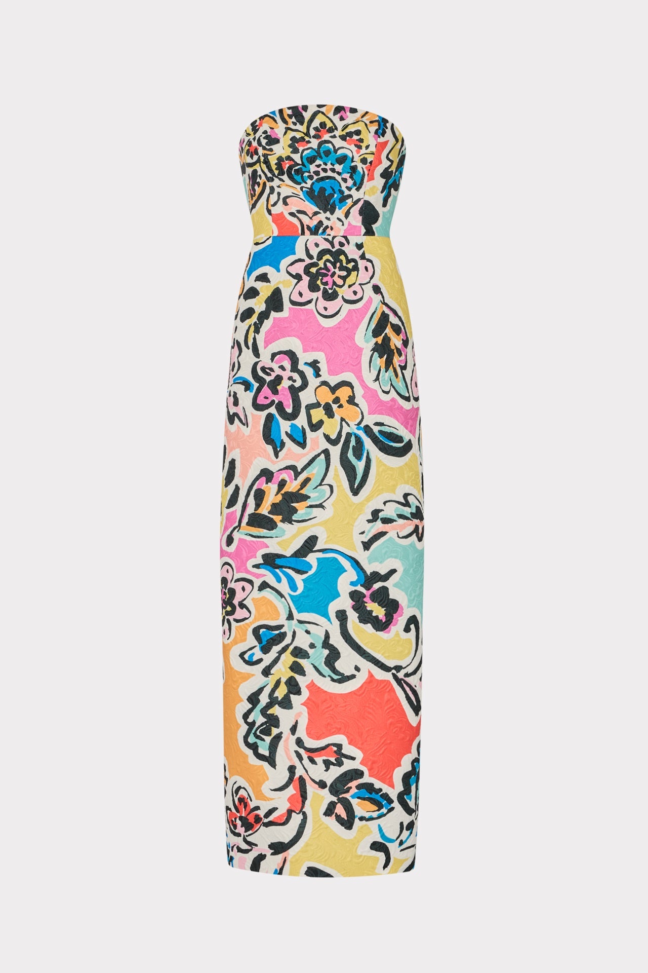 Orion Rainbow Oasis Jacquard Dress - Black Multi