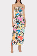 Orion Rainbow Oasis Jacquard Dress - Black Multi