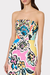 Orion Rainbow Oasis Jacquard Dress - Black Multi