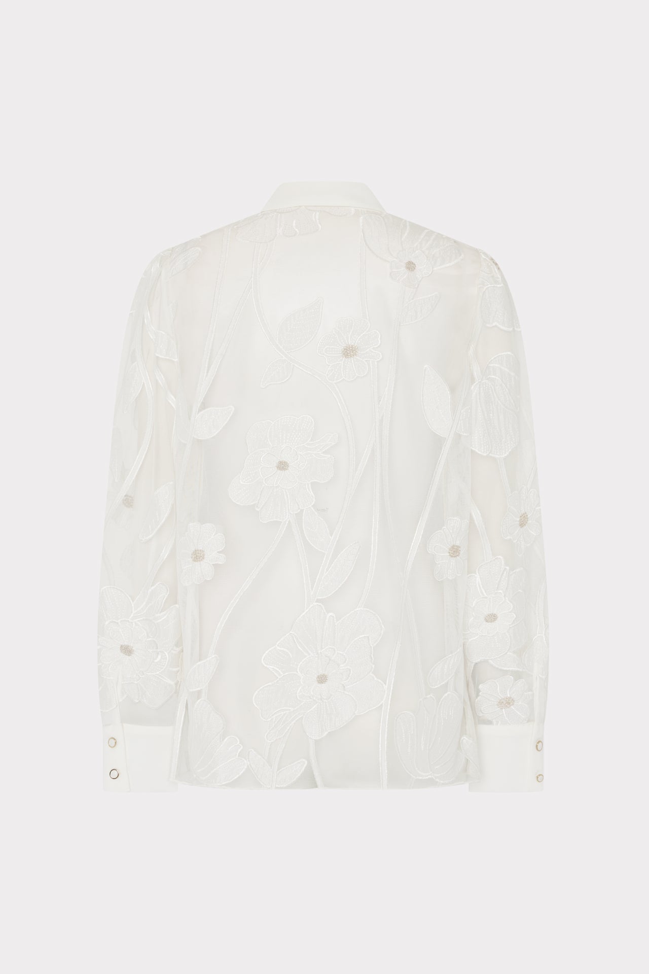 Ashton Grand Fleur Embroidered Top - White