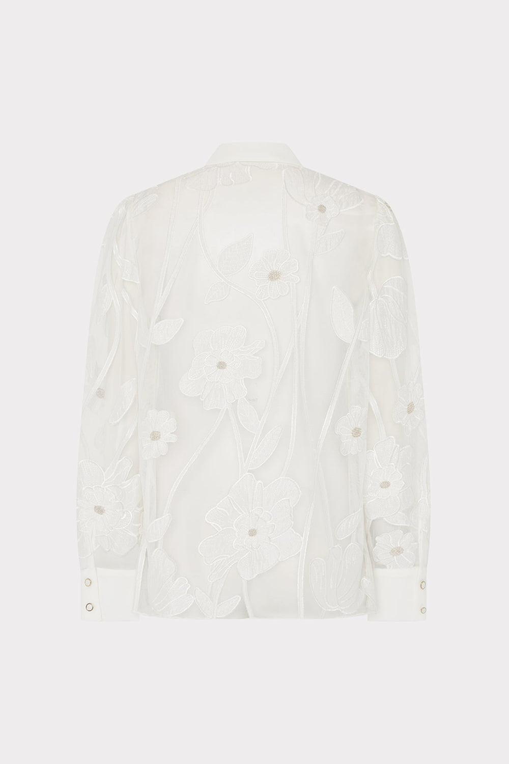 Ashton Grand Fleur Embroidered Top - White