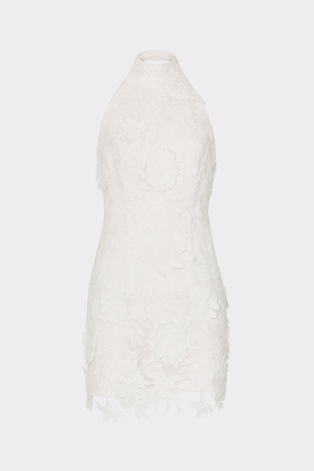 Olivia Rose Trellis Lace Mini Dress - White