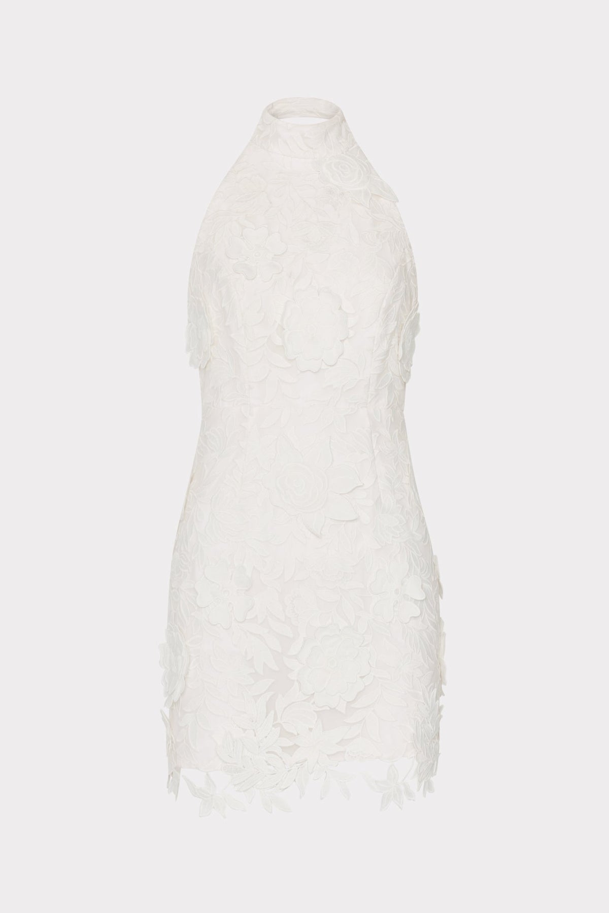 Olivia Rose Trellis Lace Mini Dress - White