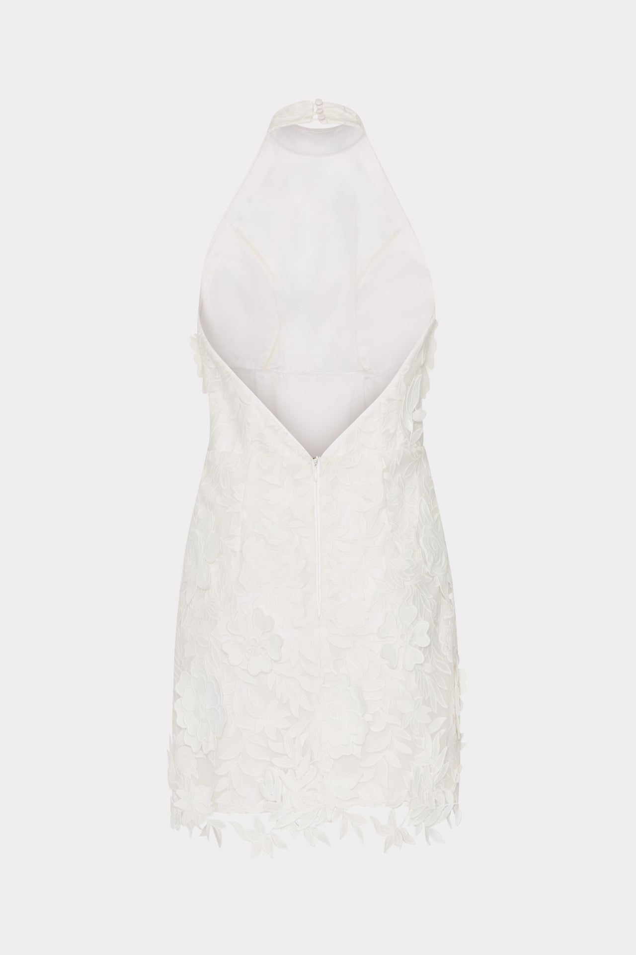 Olivia Rose Trellis Lace Mini Dress - White