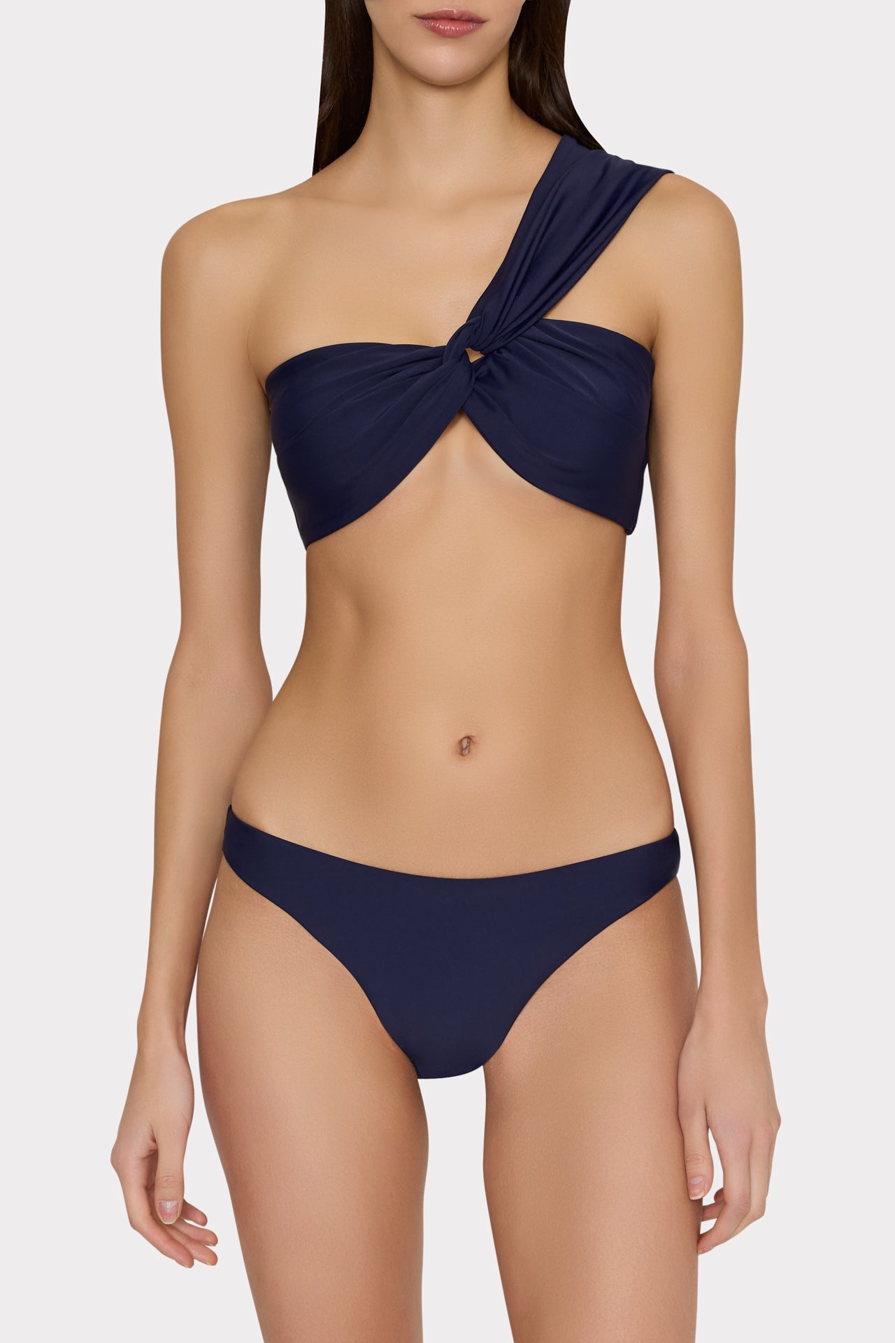 Olivia Draped Bandeau Top - Navy