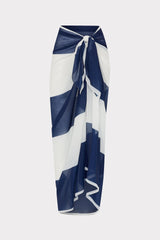 Stripe Sarong - Navy/White