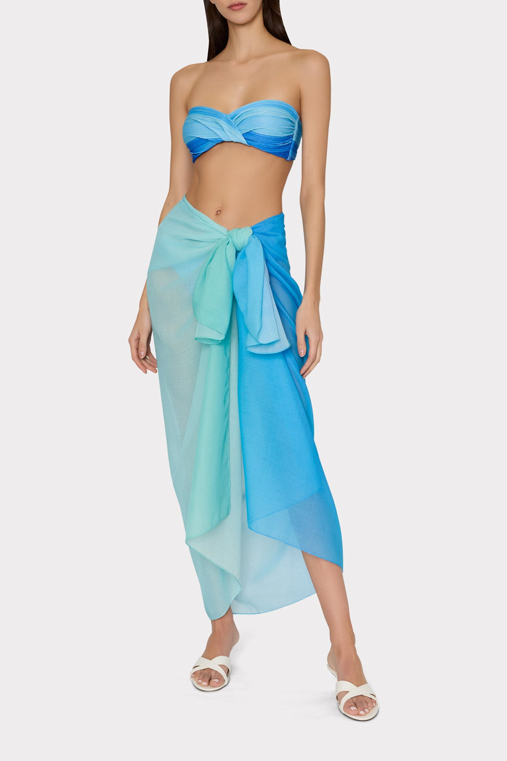Blue Sunset Sarong - Blue Multi