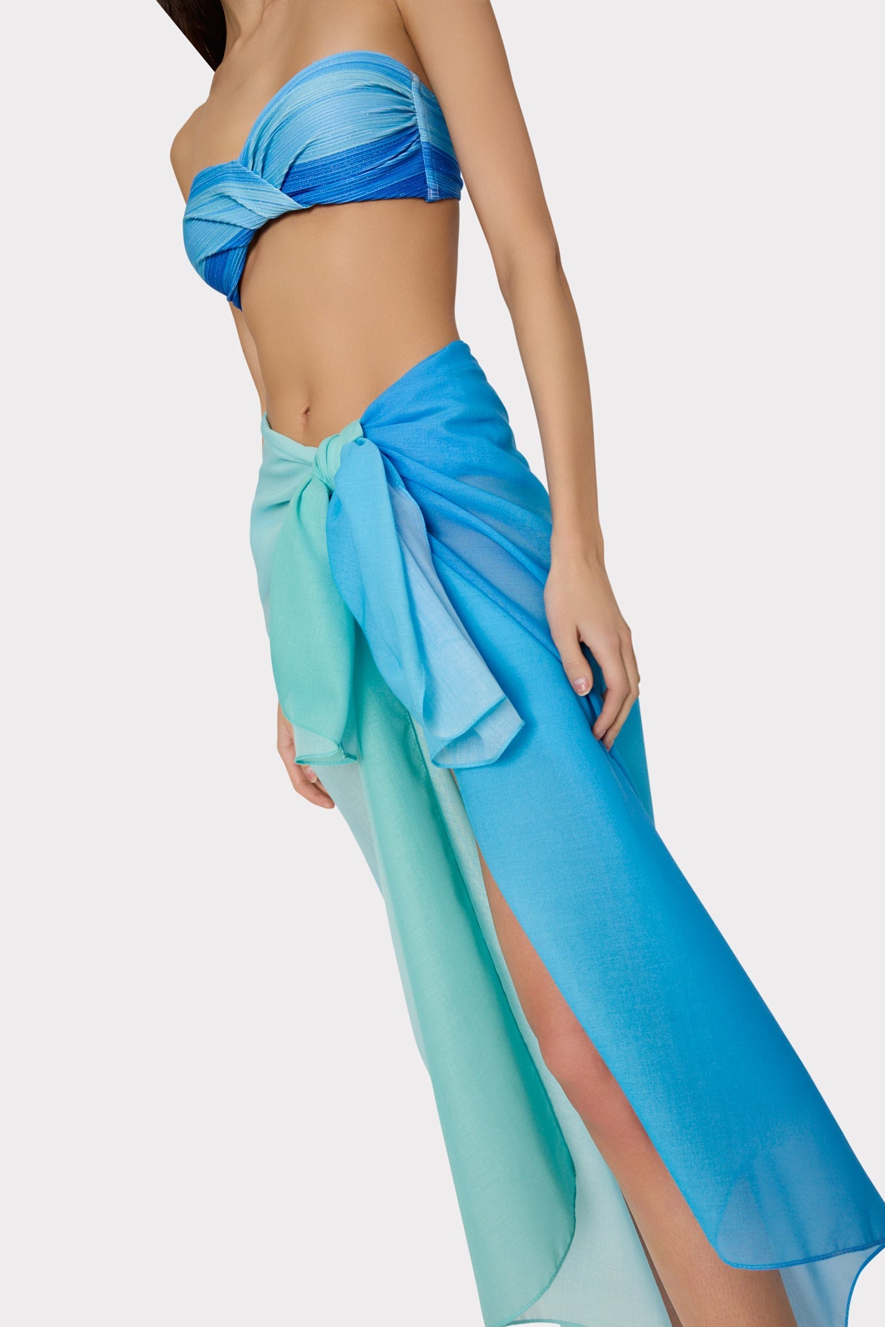 Blue Sunset Sarong - Blue Multi