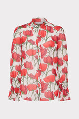 Lacey Red Peonia Blouse - Red Multi