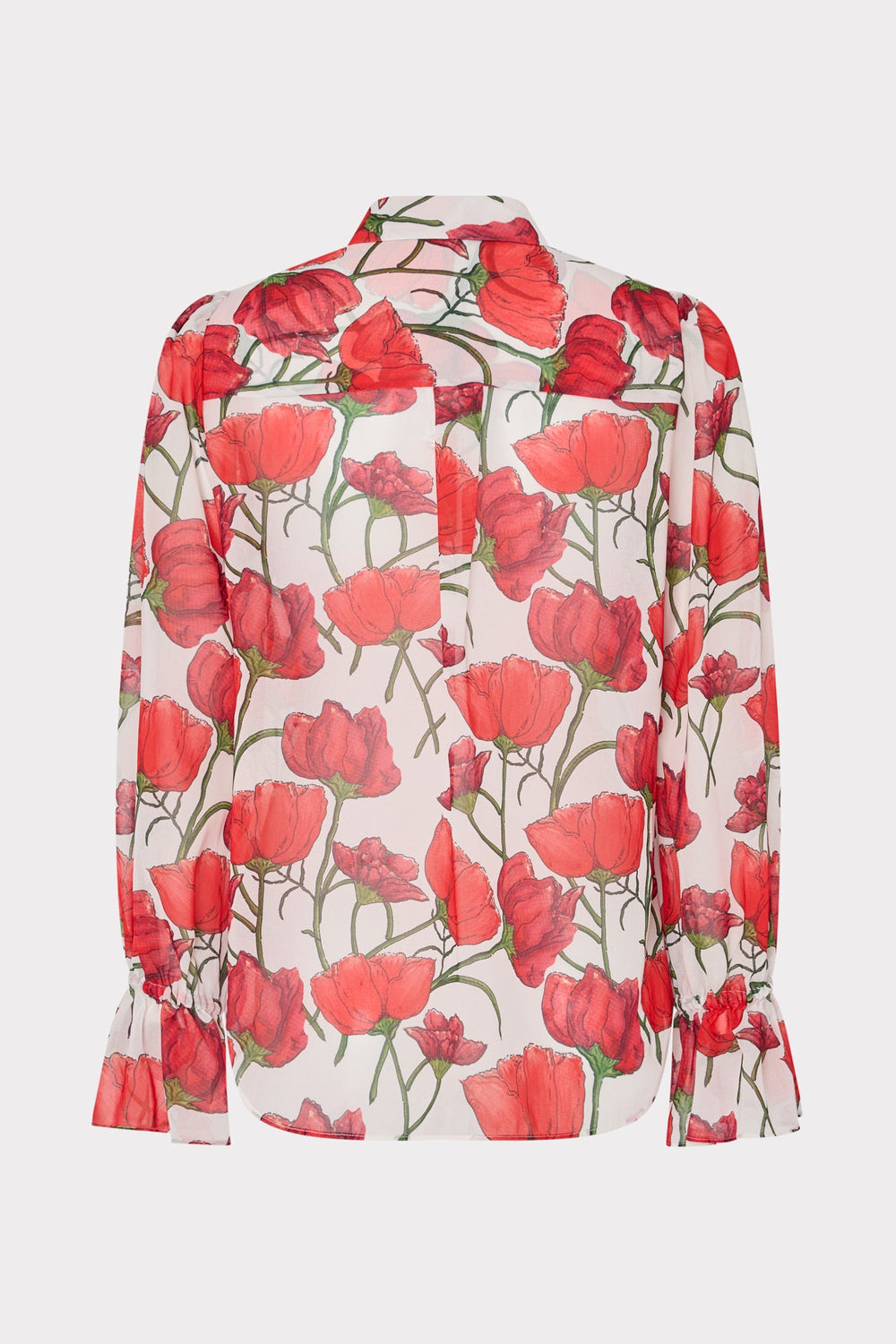 Lacey Red Peonia Blouse - Red Multi