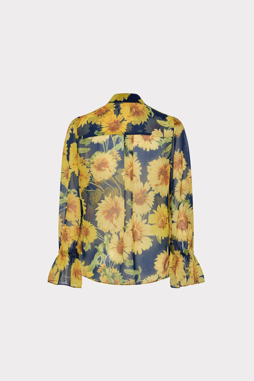 Lacey Sunflower Blouse - Navy Multi