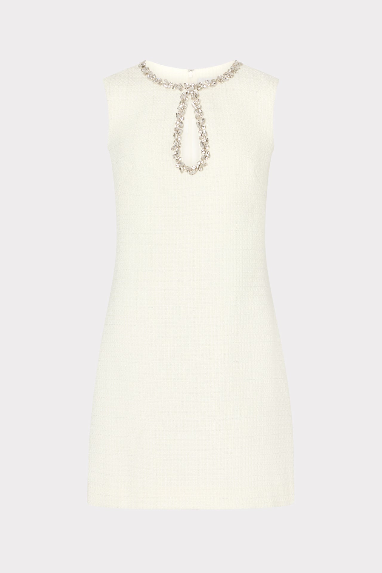 Eden Boucle Mini Dress - White