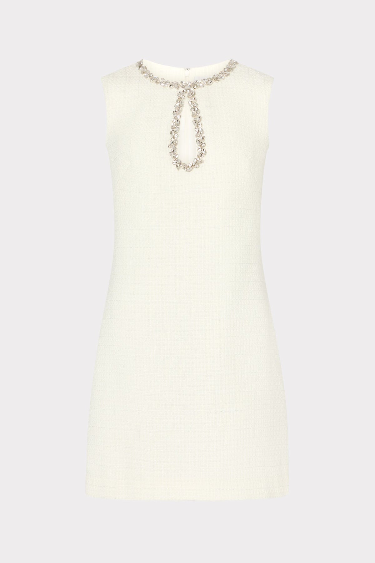 Eden Boucle Mini Dress - White